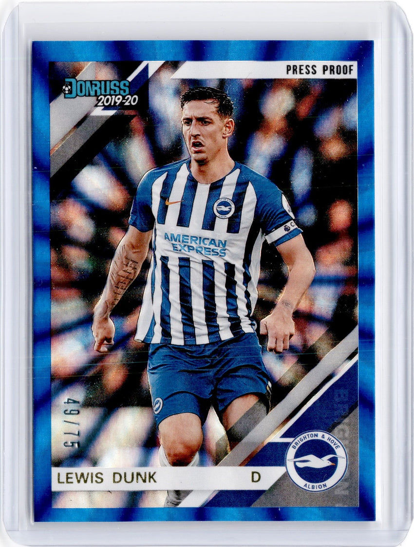 2019-20 Chronicles Soccer LEWIS DUNK Blue Laser 49/75-Cherry Collectables
