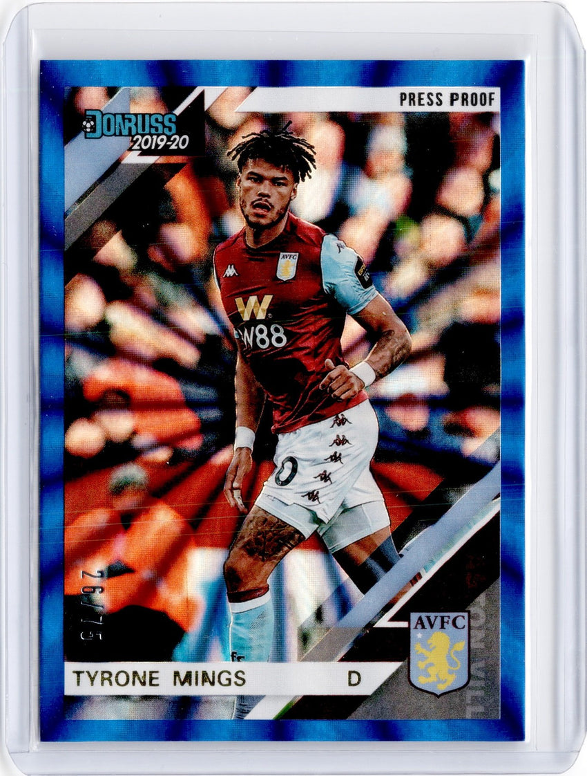2019-20 Chronicles Soccer TYRONE MINGS Blue Laser 26/75-Cherry Collectables