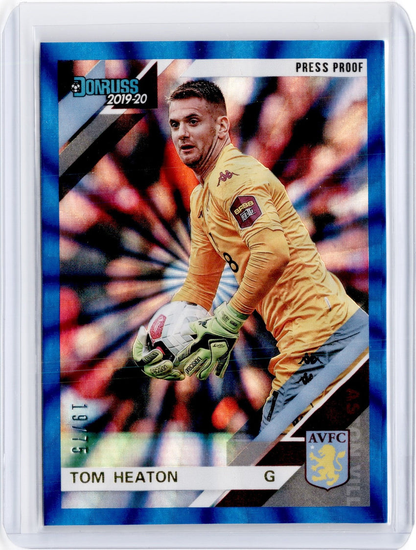 2019-20 Chronicles Soccer TOM HEATON Blue Laser 19/75-Cherry Collectables