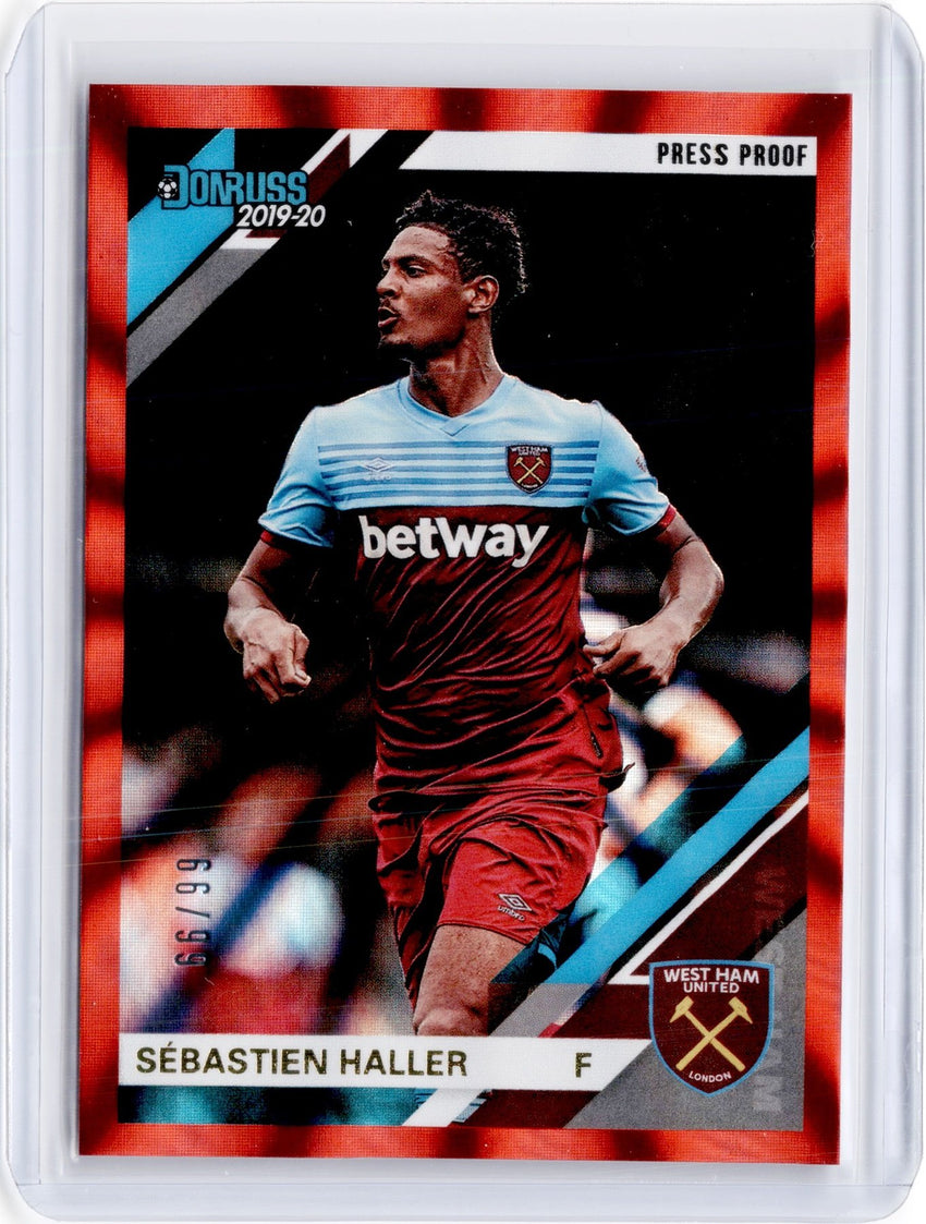 2019-20 Chronicles Soccer SEBASTIEN HALLER Red Laser 66/99-Cherry Collectables
