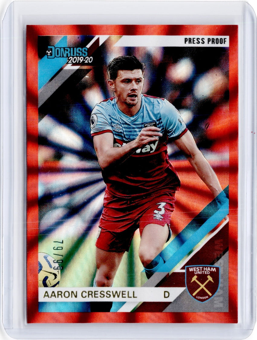 2019-20 Chronicles Soccer AARON CRESSWELL Red Laser 79/99-Cherry Collectables
