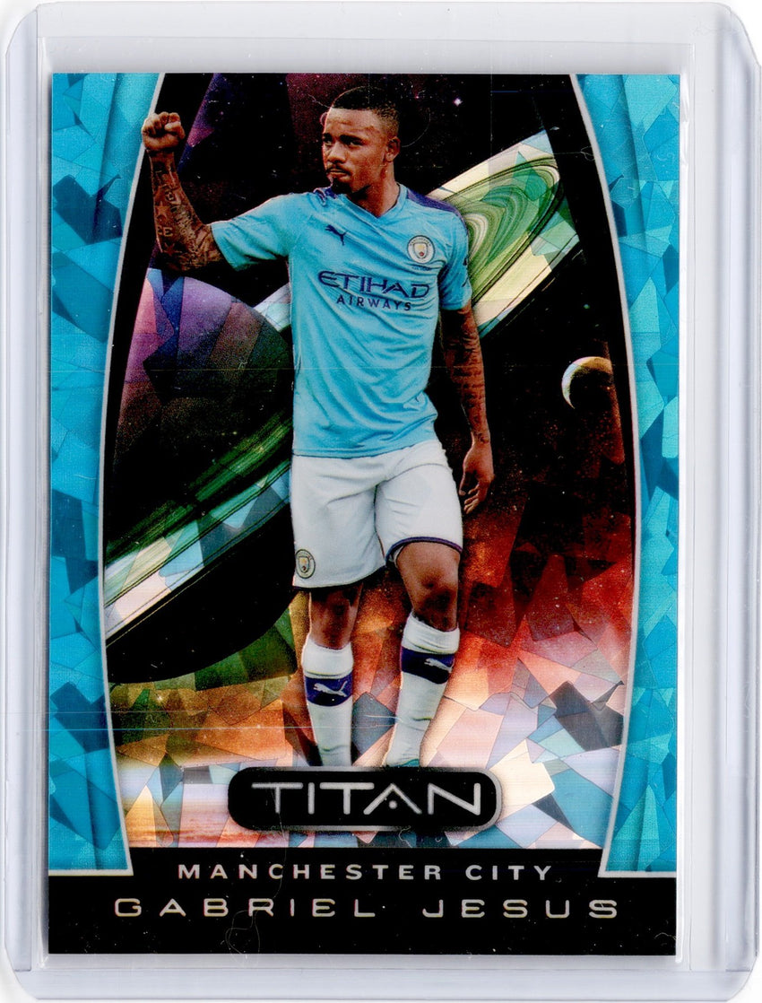 2019-20 Chronicles Soccer GABRIEL JESUS Titan Blue Ice 58/99-Cherry Collectables