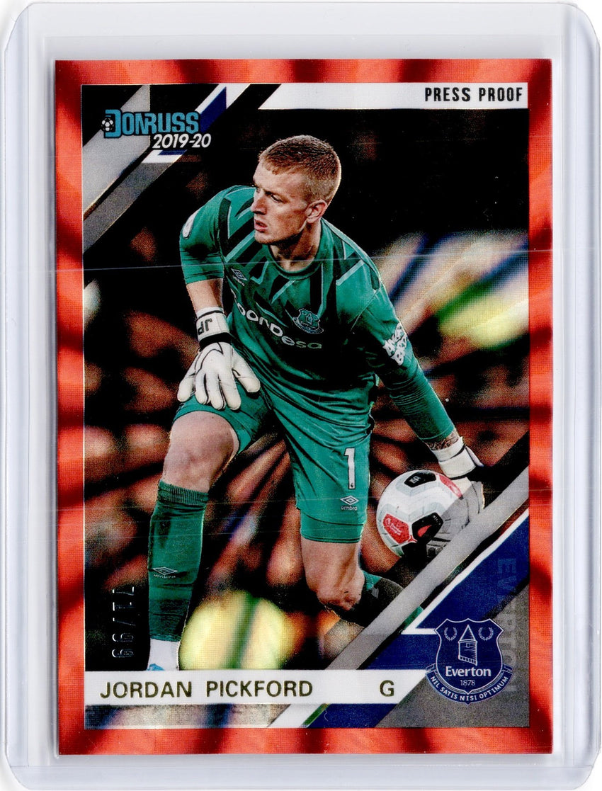 2019-20 Chronicles Soccer JORDAN PICKFORD Red Laser 71/99-Cherry Collectables