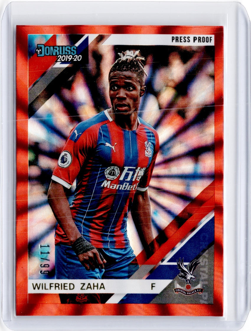 2019-20 Chronicles Soccer WILFRIED ZAHA Red Laser 11/99-Cherry Collectables