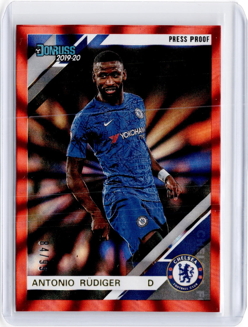 2019-20 Chronicles Soccer ANTONIO RUDIGER Red Laser 84/99-Cherry Collectables