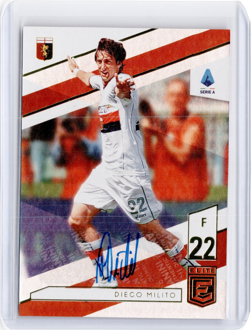 2019-20 Chronicles Soccer DIEGO MILITO Elite Auto #23 (1)-Cherry Collectables