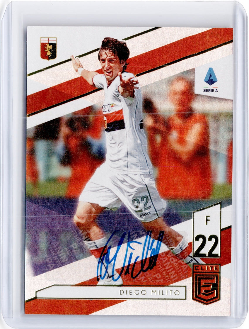2019-20 Chronicles Soccer DIEGO MILITO Elite Auto #23 (2)-Cherry Collectables