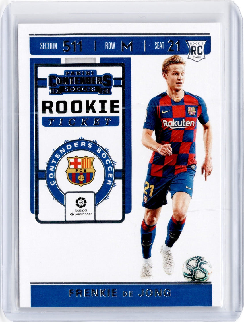 2019-20 Chronicles Soccer FRENKIE DE JONG Contenders Rookie Ticket #3-Cherry Collectables