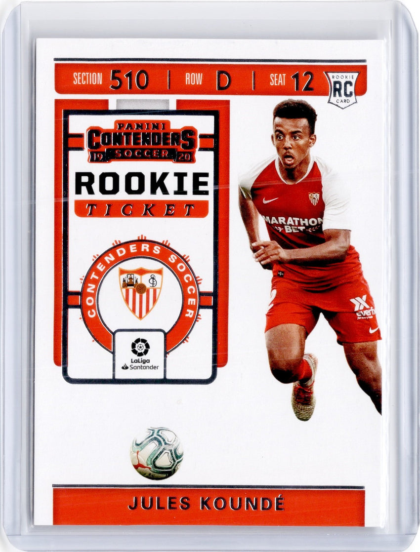 2019-20 Chronicles Soccer JULES KOUNDE Contenders Rookie Ticket #9-Cherry Collectables