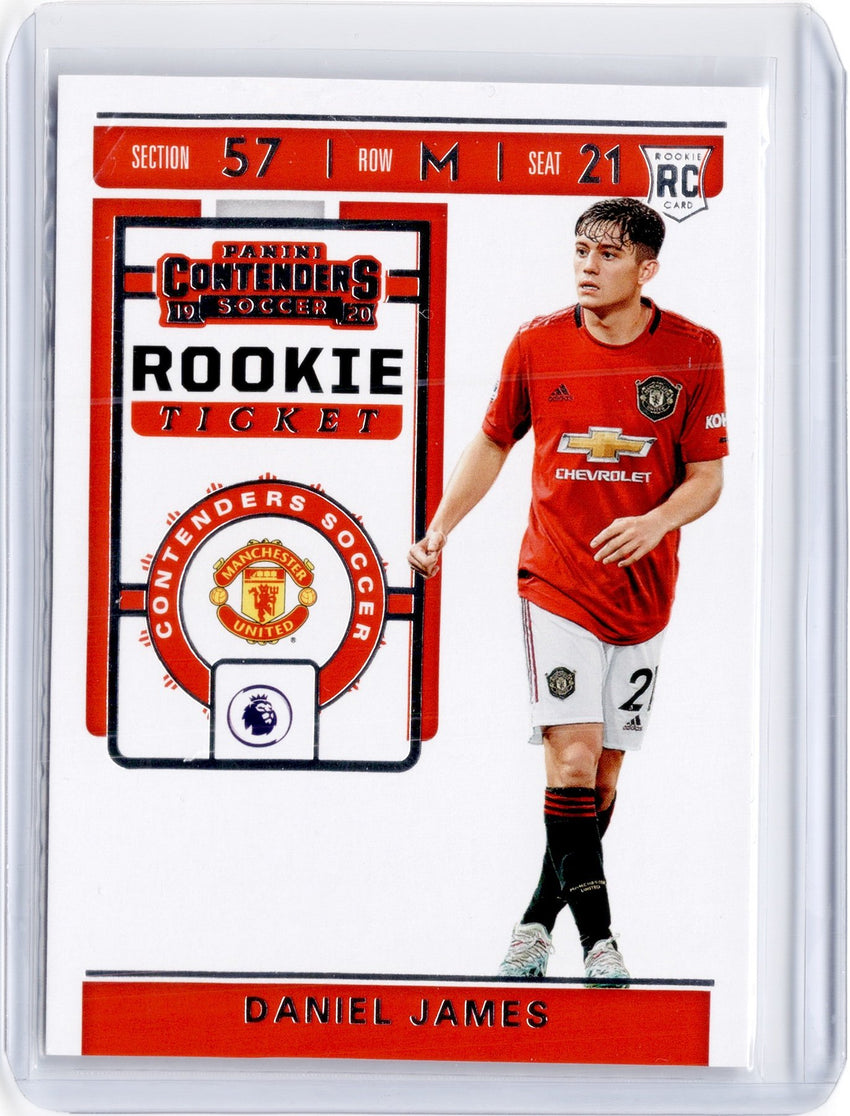 2019-20 Chronicles Soccer DANIEL JAMES Contenders Rookie Ticket #24-Cherry Collectables