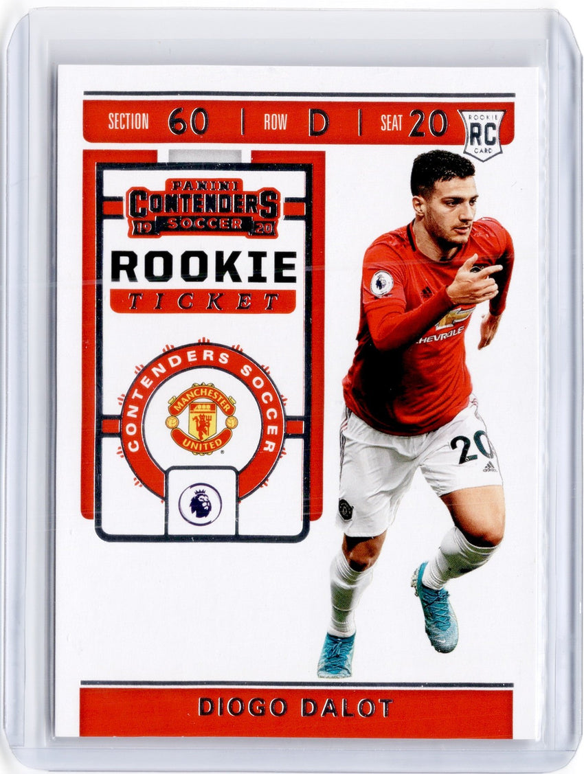 2019-20 Chronicles Soccer DIOGO DALOT Contenders Rookie Ticket #25-Cherry Collectables