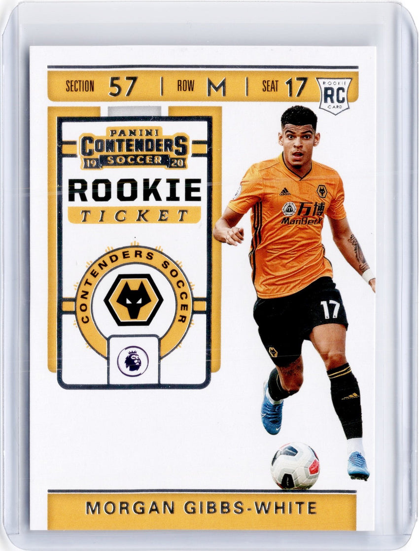 2019-20 Chronicles Soccer MORGAN GIBBS-WHITE Contenders Rookie Ticket #29-Cherry Collectables