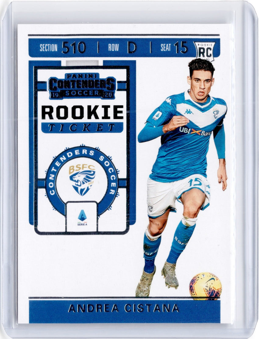 2019-20 Chronicles Soccer ANDREA CISTANA Contenders Rookie Ticket #30-Cherry Collectables