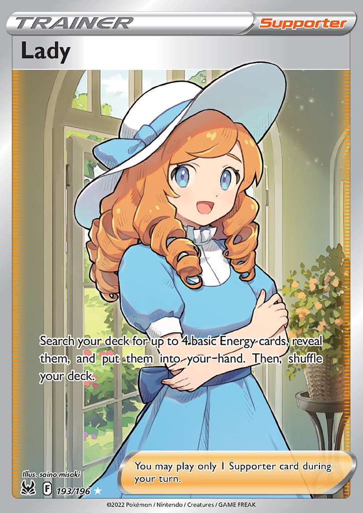 Lady - 193/196 - Full Art Ultra Rare Lost Origin