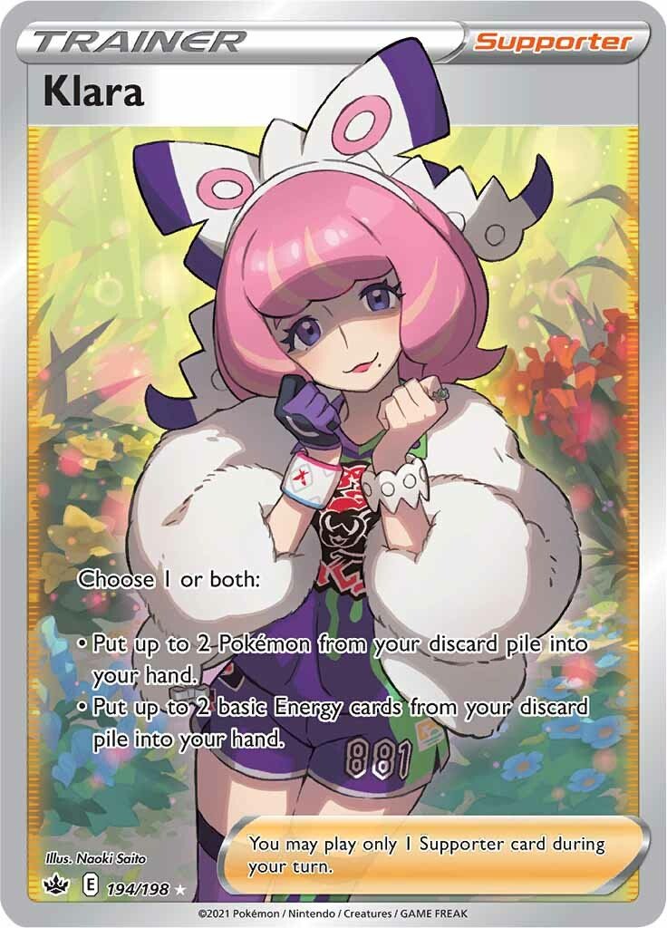 Klara - 194/198 - Full Art Ultra Rare Chilling Reign