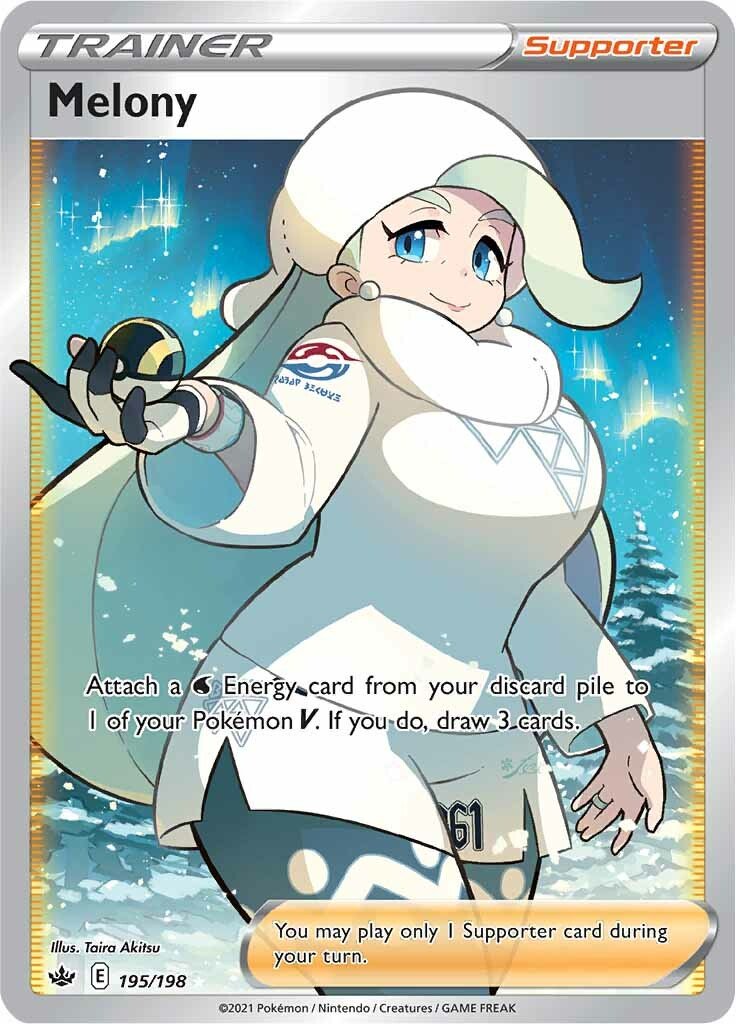 Melony - 195/198 - Full Art Ultra Rare Chilling Reign