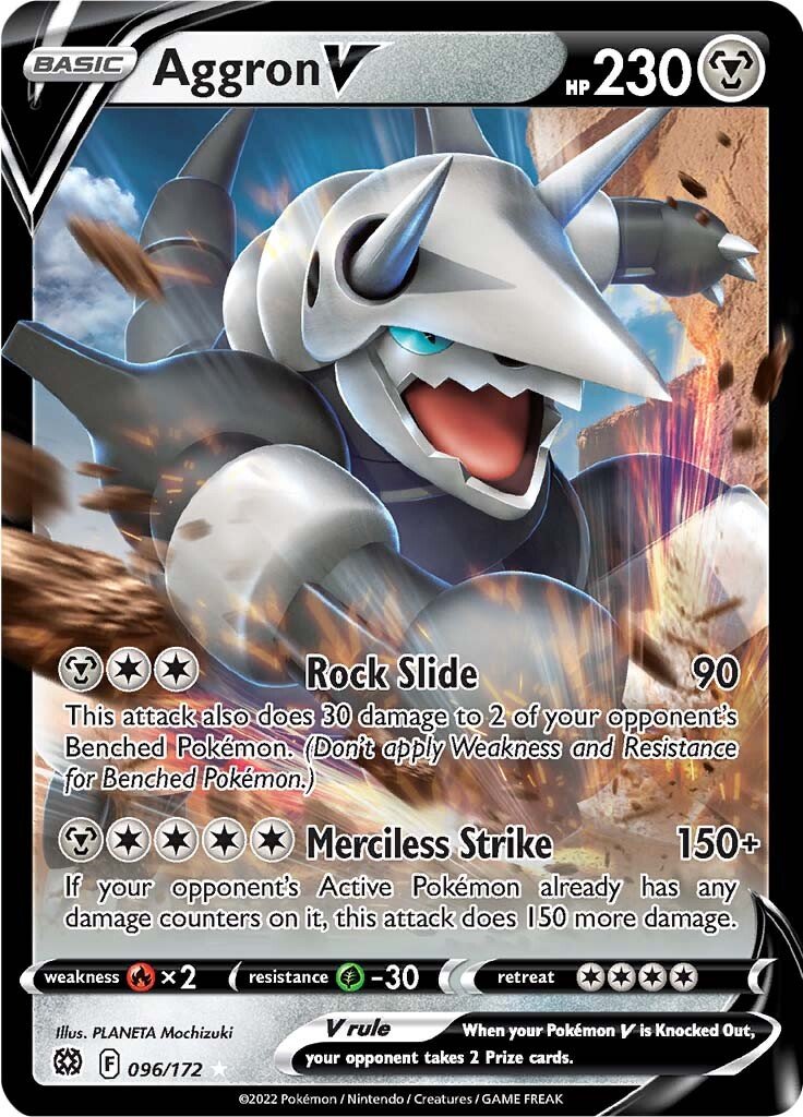 Aggron V - 96/172 - Ultra Rare
