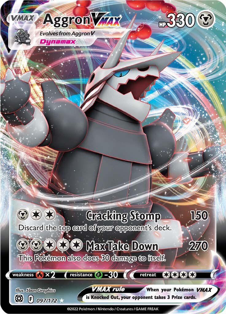 Aggron VMAX - 97/172 - Ultra Rare