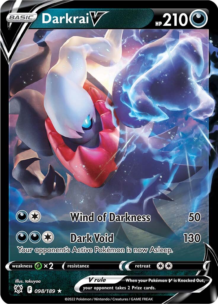 Darkrai V - 098/189 - Ultra Rare Astral Radiance Cherry Collectables Darkrai V - 098/189 - Ultra Rare Astral Radiance Cherry Collectables
