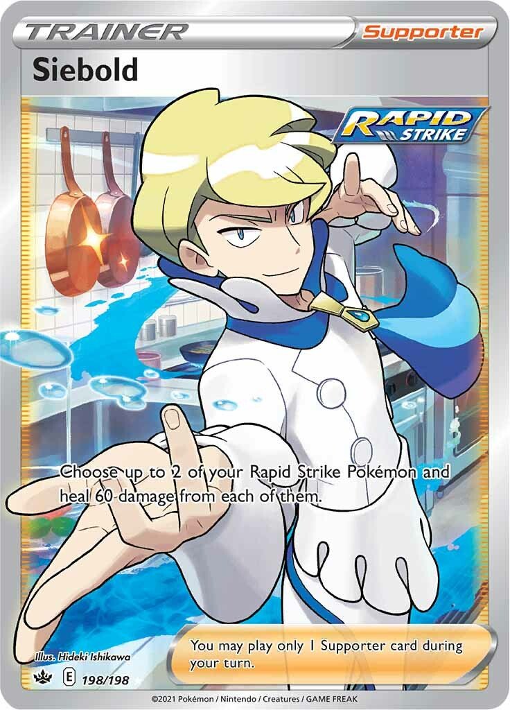 Siebold - 198/198 - Full Art Ultra Rare Chilling Reign