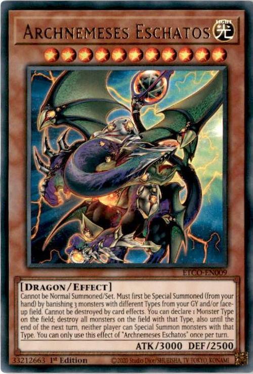 Archnemeses Eschatos - ETCO-EN009 - Ultra Rare 1st Edition-Cherry Collectables