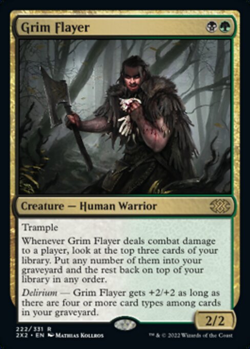 Grim Flayer 222 /331 - Rare Double Masters 2022