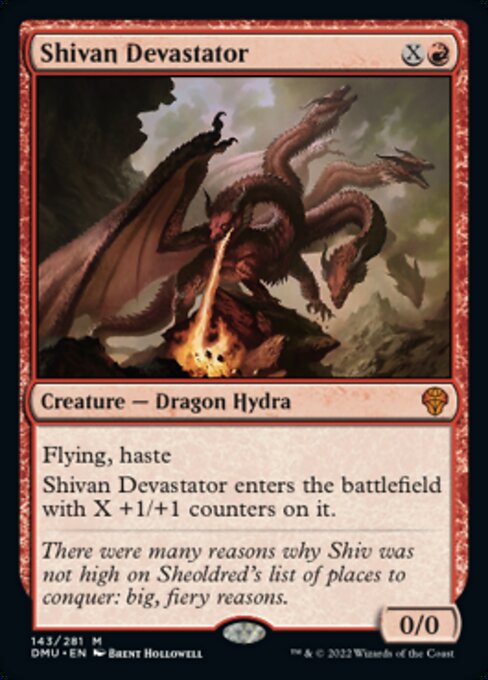 Shivan Devastator - 143 /281 - Mythic - FOIL 
