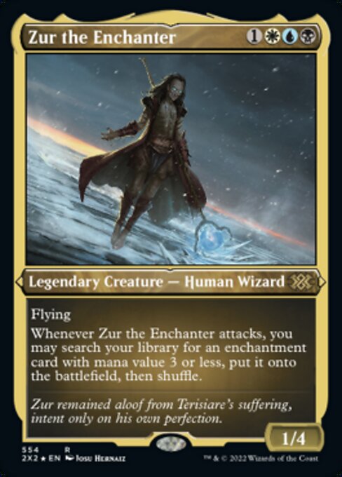 ETCHED FOIL Zur the Enchanter 554# - Rare Double Masters 2022