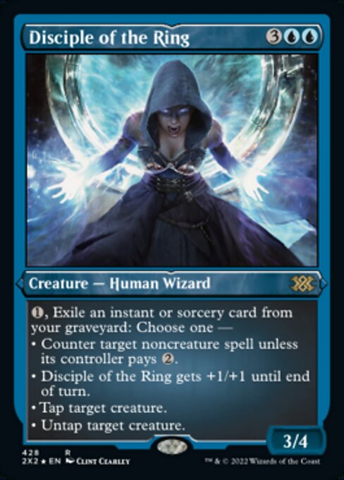 ETCHED FOIL Disciple of the Ring 428# - Rare Double Masters 2022