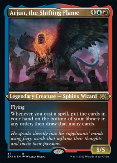 ETCHED FOIL Arjun, the Shifting Flame 471# - Rare Double Masters 2022