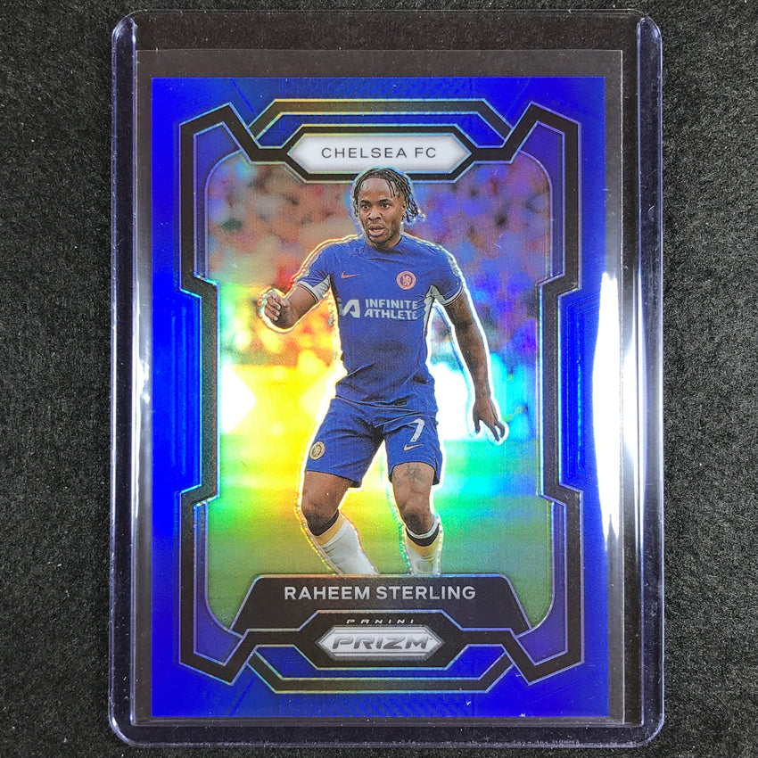 2023-24 Prizm Epl Raheem Sterling Base Blue 206/299 No 184
