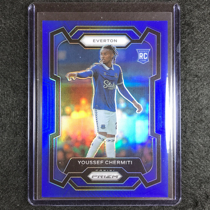2023-24 Prizm EPL YOUSSEF CHERMITI Rookie Base Blue 54/299 #259