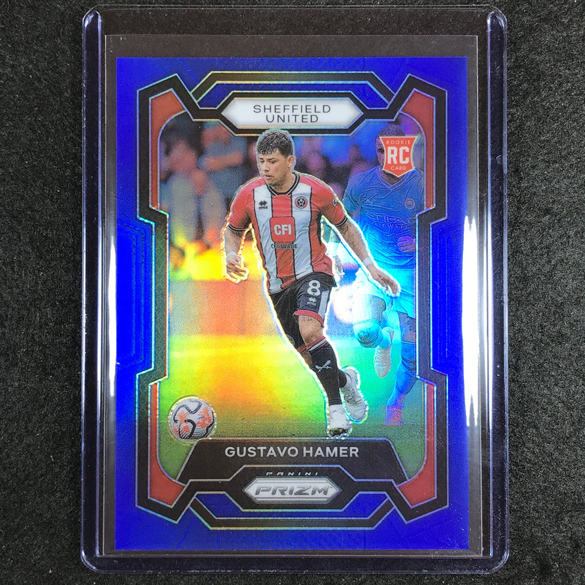 2023-24 Prizm Epl Gustavo Hamer Rookie Base Blue 279/299 #277