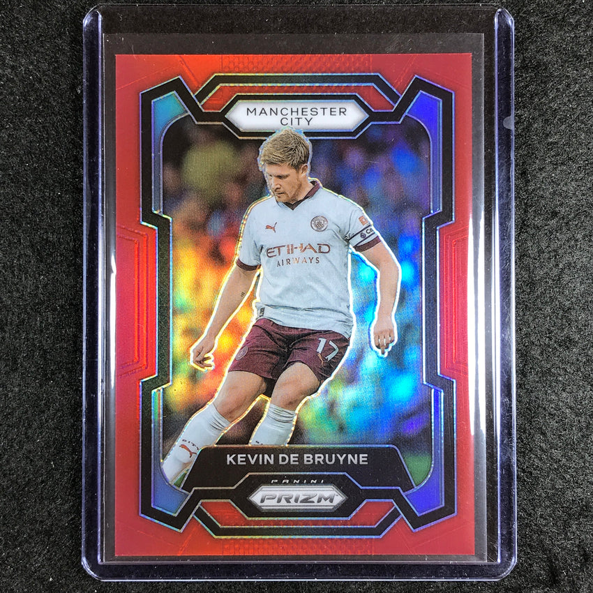 2023-24 Prizm Epl Kevin De Bruyne Base Red 88/199 No 7