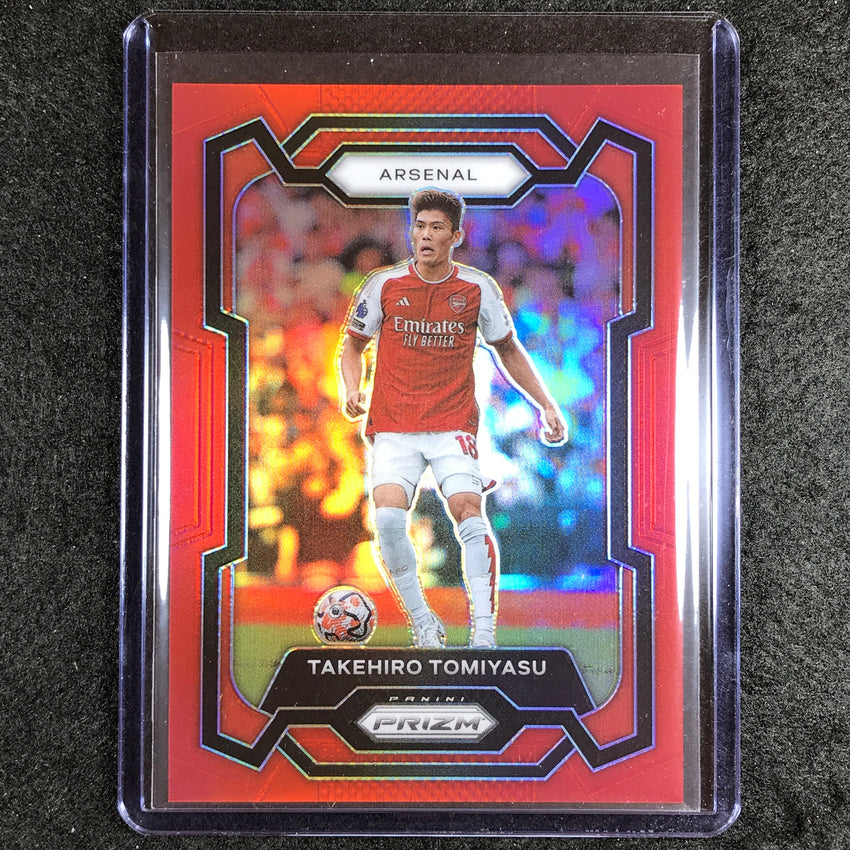 2023-24 Prizm Epl Takehiro Tomiyasu Base Red 192/199 No 31
