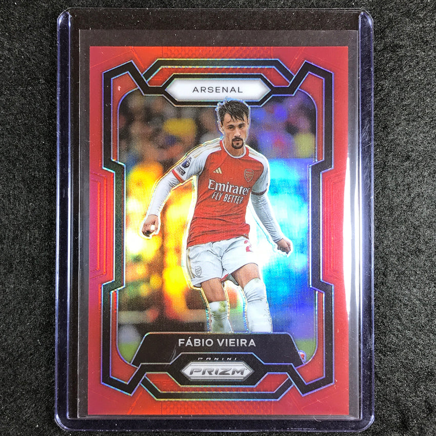 2023-24 Prizm Epl Fabio Vieira Base Red 168/199 #34