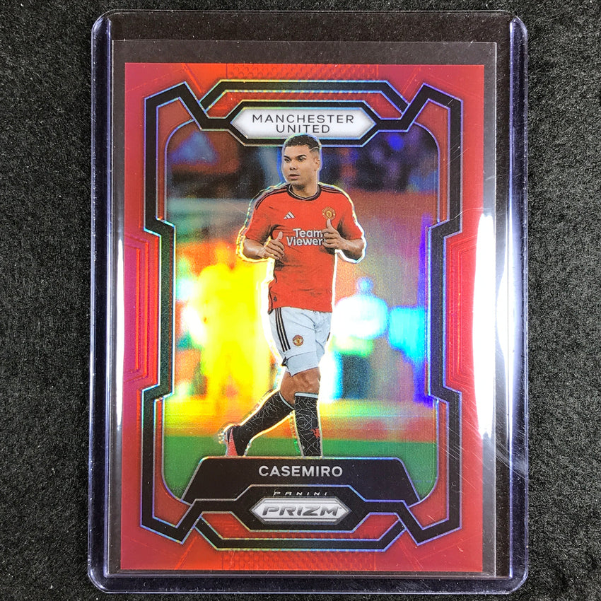 2023-24 Prizm Epl Casemiro Base Red 96/199 No 42