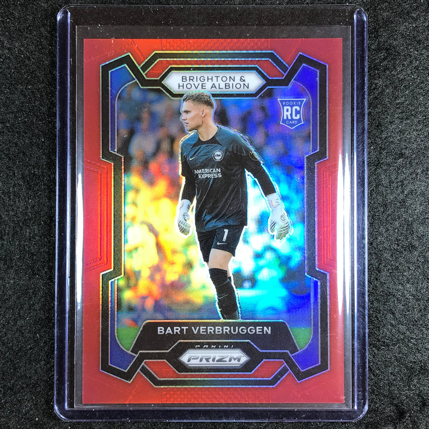 2023-24 Prizm Epl Bart Verbruggen Rookie Base Red 101/199 #102