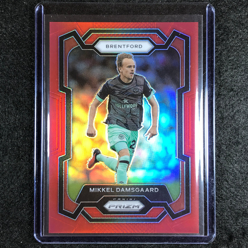 2023-24 Prizm Epl Mikkel Damsgaard Base Red 100/199 #148