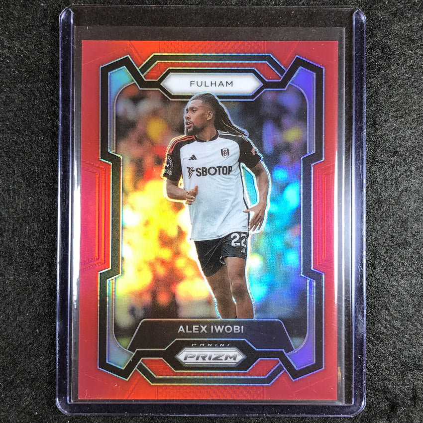 2023-24 Prizm Epl Alex Iwobi Base Red 77/199 #155