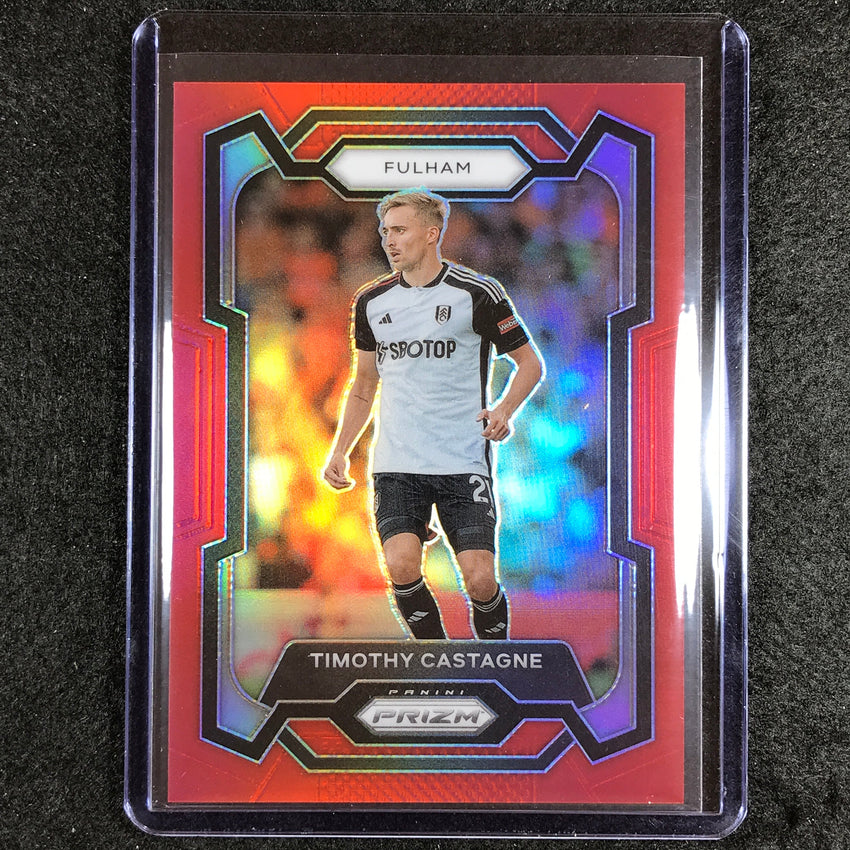 2023-24 Prizm Epl Timothy Castagne Base Red 173/199 #156