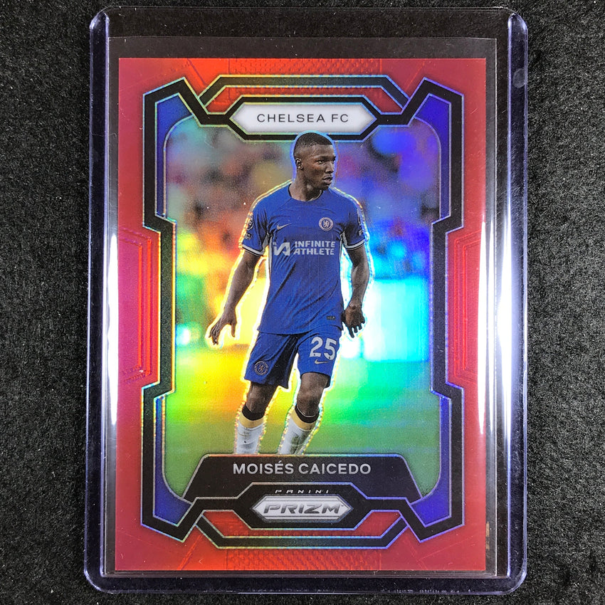 2023-24 Prizm Epl Moises Caicedo Base Red 63/199 #185