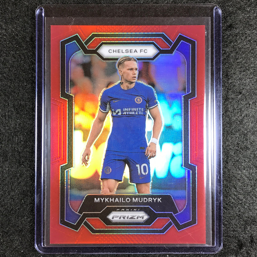 2023-24 Prizm Epl Mykhailo Mudryk Base Red 101/199 #186