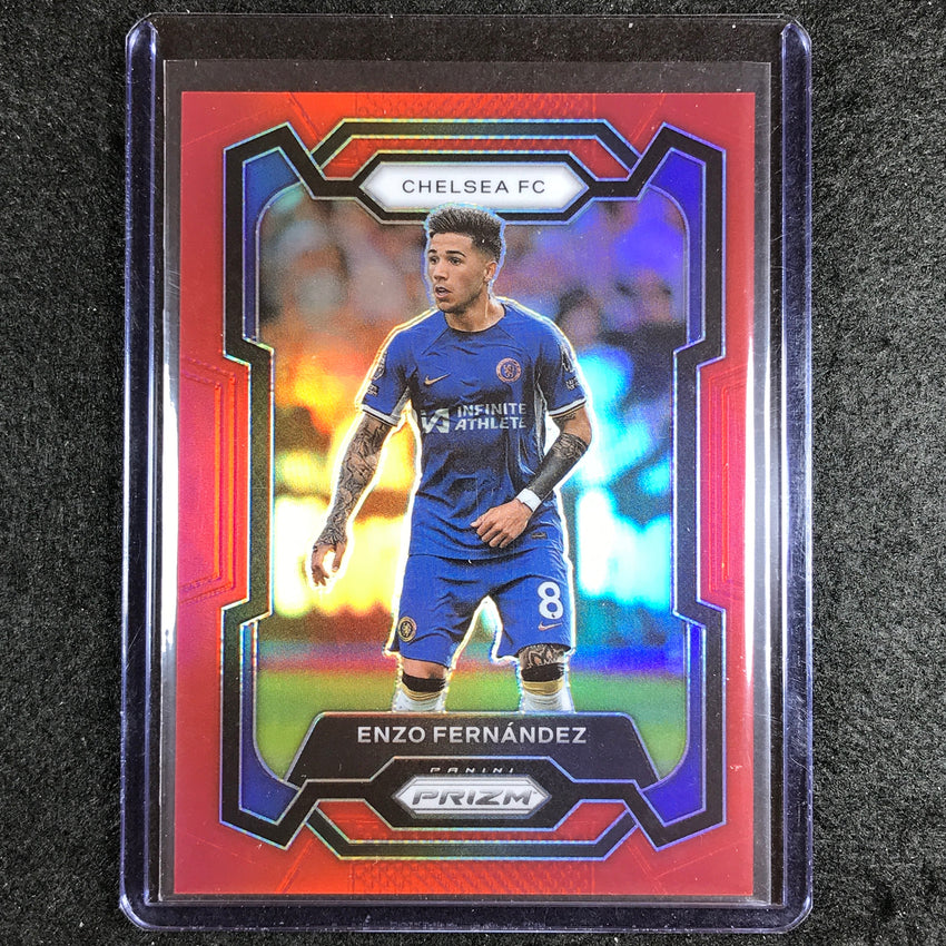 2023-24 Prizm Epl Enzo Fernandez Base Red 80/199 #197