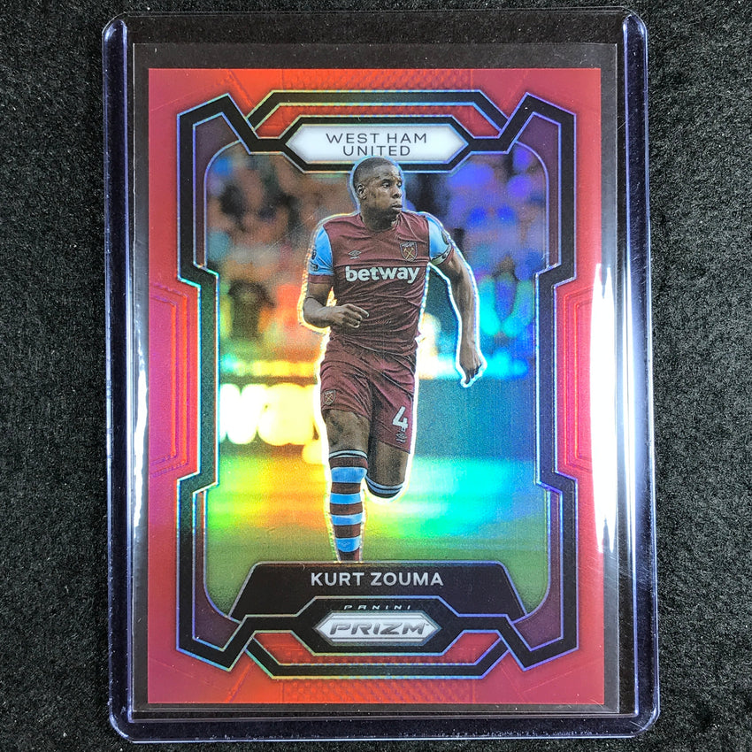 2023-24 Prizm Epl Kurt Zouma Base Red 52/199 #219