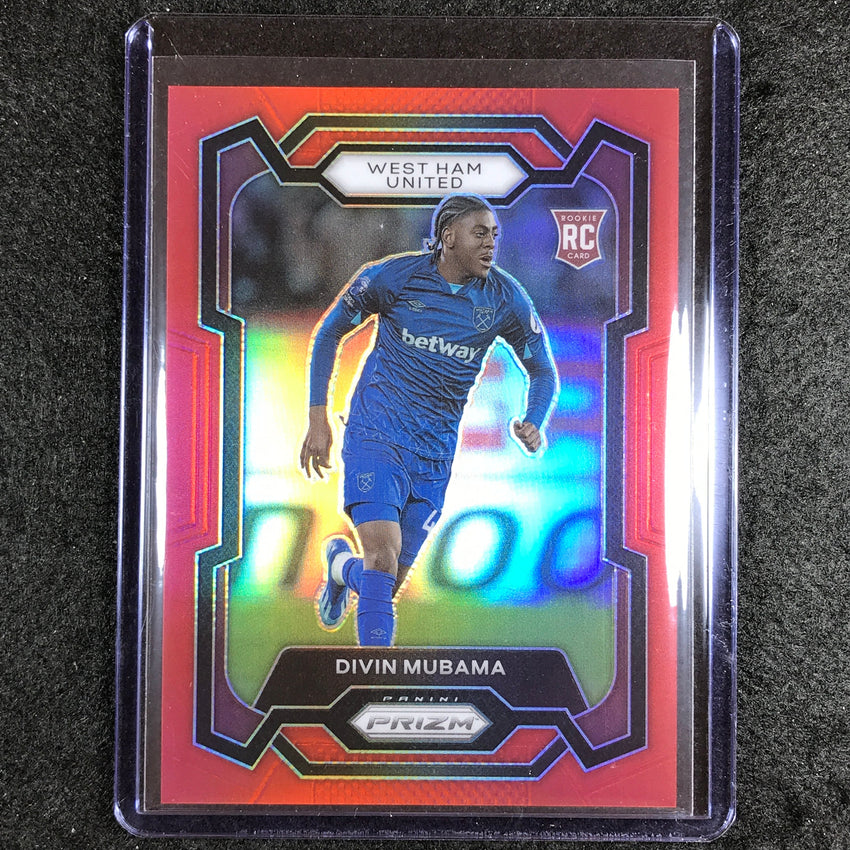 2023-24 Prizm Epl Divin Mubama Rookie Base Red 158/199 #225