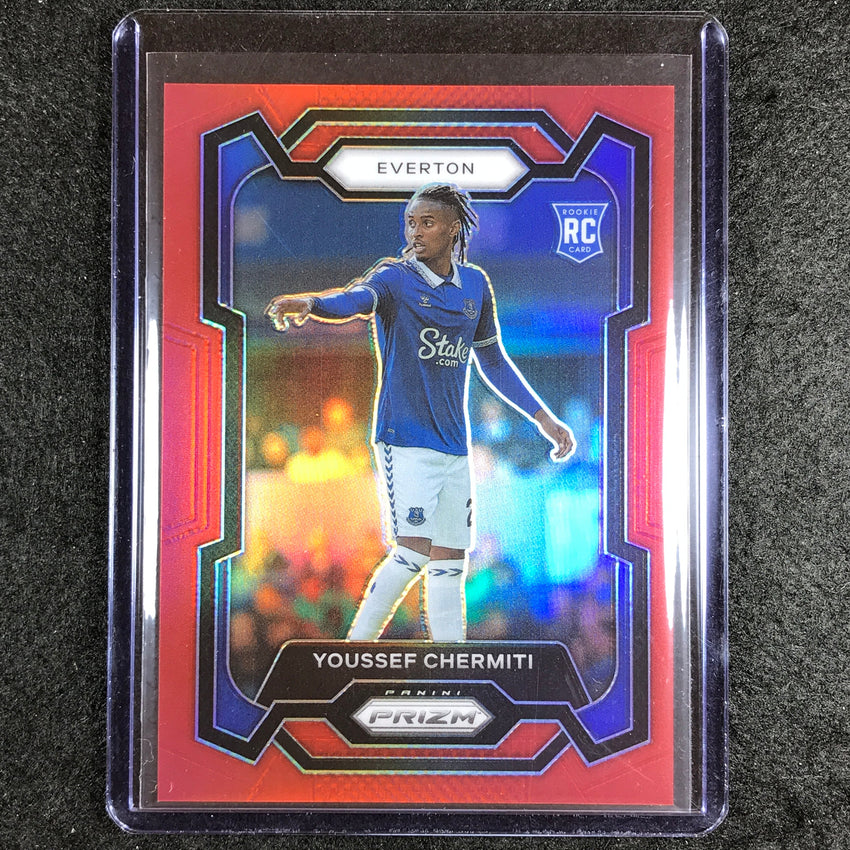 2023-24 Prizm Epl Youssef Chermiti Rookie Base Red 57/199 #259