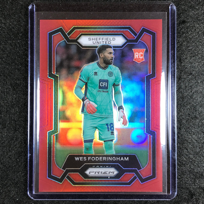 2023-24 Prizm Epl Wes Foderingham Rookie Base Red 8/199 #285