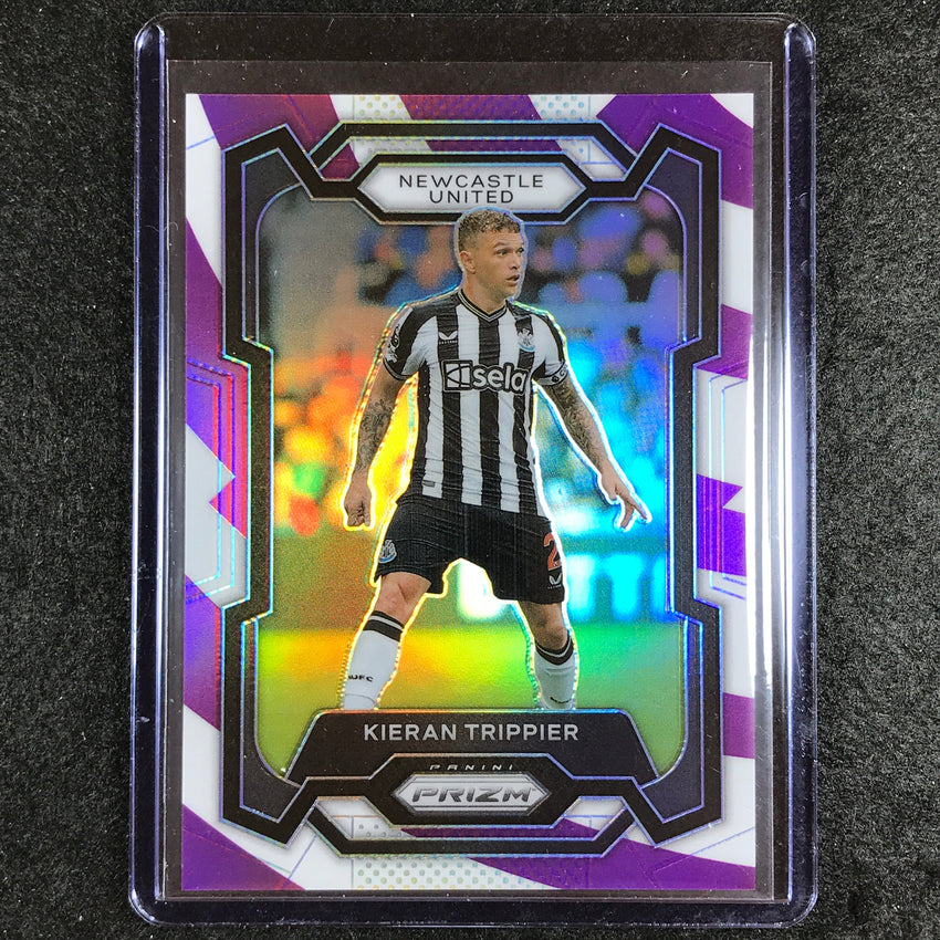 2023-24 Prizm Epl Kieran Trippier Base Purple And White Stripes 84/92 #58