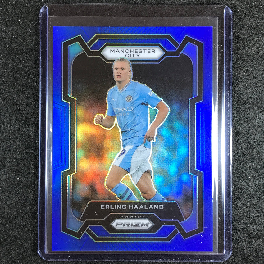 2023-24 Prizm Epl Erling Haaland Base Blue 263/299 No 3
